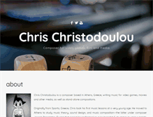 Tablet Screenshot of chrischristodoulou.com